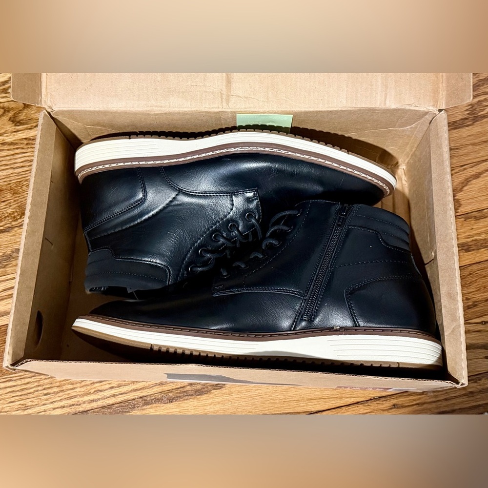 Steve Madden Men’s P-Jelen Black Boots - Picture 8 of 10